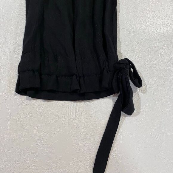 Lulu’s Black Lightweight Tie Ankle Pants Size M - Picture 7 of 7